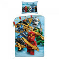 Front - Lego Ninjago - Bettwäsche-Set "Assemble", Baumwolle