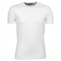 Front - Tee Jays Herren Interlock T-Shirt, Rundhalsausschnitt, Kurzarm