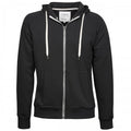 Front - Tee Jays Herren Urban Kapuzen Jacke mit Reißverschluss