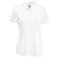 Front - Fruit Of The Loom Damen 65/35 Poloshirt, Kurzarm