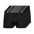 Front - Henleys - "McBlacken" Boxershorts für Herren(5er-Pack)