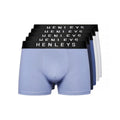 Front - Henleys - "Inkset" Boxershorts für Herren(5er-Pack)