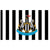 Front - Newcastle United FC - Fahne, gestreift