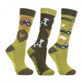 Front - Little Rider - "Farm Collection" Stiefelsocken für Kinder(3er-Pack)