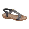 Front - Cipriata - Damen Sandalen "Josetta", Glitzer