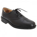 Front - Roamers Herren Leder Flexi Capped Oxford Schuhe