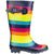 Front - Cotswold Kinder Regenbogen Gummistiefel