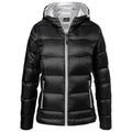 Front - James and Nicholson Damen Daunenjacke mit Kapuze