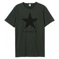 Front - Amplified - "Black Star" T-Shirt für Herren/Damen Unisex