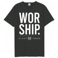 Front - Amplified - "Worship" T-Shirt für Herren/Damen Unisex