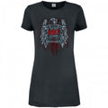 Front - Amplified - "Ammunition Eagle" T-Shirt-Kleid für Damen