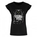 Front - Grindstore Damen T-Shirt Black Cat Club