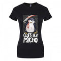 Front - Psycho Penguin - "Cute But Psycho" T-Shirt für Damen