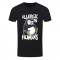 Front - Psycho Penguin - "Allergic To Humans" T-Shirt für Herren