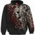 Front - Spiral Direct - "Skull Shoulder Wrap" Kapuzenpullover für Herren/Damen Unisex