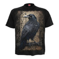 Front - Spiral Direct - "Raven Wise" T-Shirt für Herren/Damen Unisex