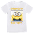 Front - Minions - "Employee Of The Month" T-Shirt für Herren/Damen Unisex