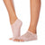 Front - Toesox - "Luna Champagne" Halbzehen-Socken für Damen