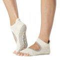 Front - Toesox - "Bellarina" Halbzehen-Socken, Mit Silikon-Noppen für Damen