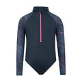 Front - Mountain Warehouse - "Mira" Rashguard Badeanzug für Mädchen