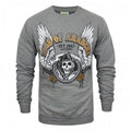 Front - Sons Of Anarchy Herren Pullover, Motiv Sensenmann mit Flügeln