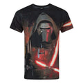 Front - Star Wars Herren Force Awakens Kylo Ren Lightsabre Sublimation T-Shirt