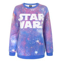 Front - Star Wars Damen Sweatshirt mit kosmischem Design