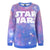 Front - Star Wars Damen Sweatshirt mit kosmischem Design