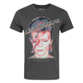 Front - David Bowie offizielles Herren Aladdin Sane T-Shirt