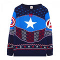 Front - Captain America - Sweatshirt für Herren/Damen Unisex - weihnachtliches Design