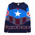 Front - Captain America - Sweatshirt für Herren/Damen Unisex - weihnachtliches Design