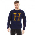 Front - Harry Potter - "Letter H" Pullover für Herren/Damen Unisex - weihnachtliches Design