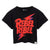 Front - David Bowie - "Rebel Rebel" kurzes T-Shirt für Damen