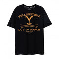 Front - Yellowstone - "Dutton Ranch" T-Shirt für Herren  kurzärmlig