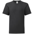 Front - Fruit Of The Loom Jungen Iconic T-Shirt