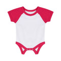 Front - Larkwood Baby Jungen/Mädchen Essential Kurzarm Baseball Body