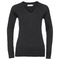 Front - Russell Collection - Sweatshirt V-Ausschnitt für Damen