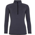 Front - AWDis Cool - Sweat-Top mit halbem Reißverschluss für Damen