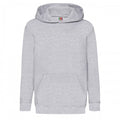 Front - Fruit of the Loom - "Classic" Sweatshirt mit Kapuze für Kinder