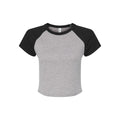 Front - Bella + Canvas - kurzes T-Shirt Négligée  für Damen Raglanärmel