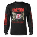 Front - Kreator - "Terrible Certainty" T-Shirt für Herren/Damen Unisex  Langärmlig