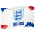 Front - England FA - Fahne, Wappen