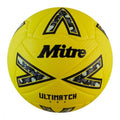 Gelb-Schwarz-Grau - Front - Mitre - "Ultimatch One" Fußball