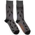 Front - AC/DC - "Back In Black Bolts" Socken für Herren/Damen Unisex