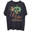 Front - Snow White And The Seven Dwarfs - "Queen Of Halloween" T-Shirt für Herren/Damen Unisex