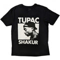 Front - Tupac Shakur - "Eyes Closed" T-Shirt für Herren/Damen Unisex
