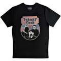 Front - Johnny Cash - "Walking Guitar & Front On" T-Shirt für Herren/Damen Unisex
