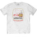 Front - Woodstock - "Peace - Love - Music" T-Shirt für Herren/Damen Unisex