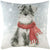 Front - Evans Lichfield - Kissenhülle "Snowy Dog With Scarf"