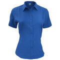 Front - Henbury Damen Bluse / Arbeitshemd / Arbeitsbluse, kurzärmlig, anti-bakteriell